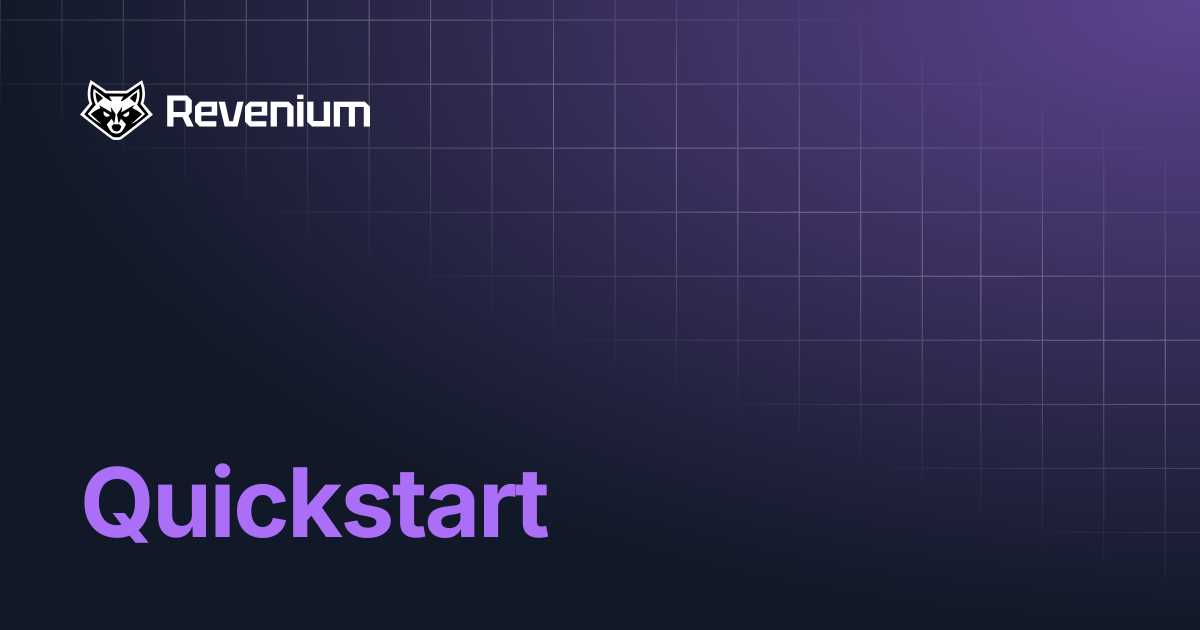 Quickstart | Revenium Docs