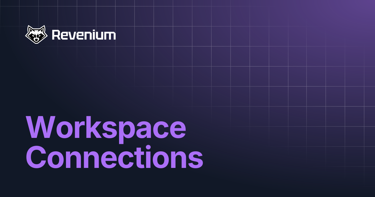 Workspace Connections | Revenium Docs