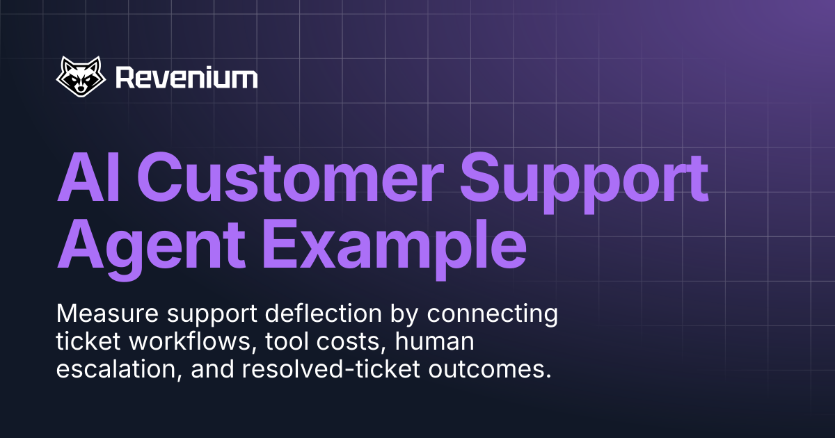 AI Customer Support Agent Example | Revenium Docs